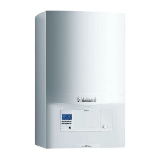 Vaillant ecoTEC pro VMW Manuales