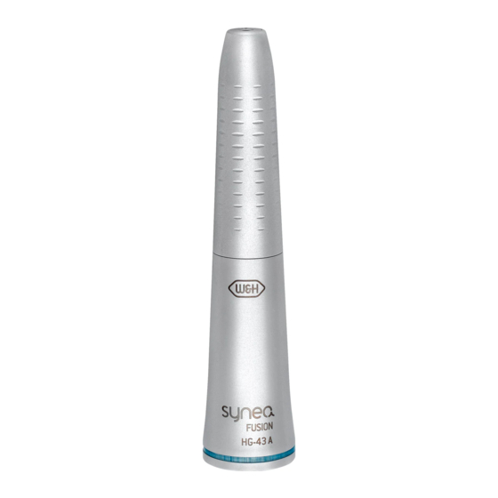 W&H Synea Fusion HG-43 A Instrucciones De Uso