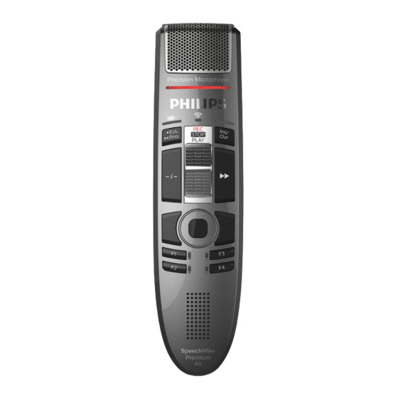 Philips SpeechMike Premium Air Manual Del Usuario