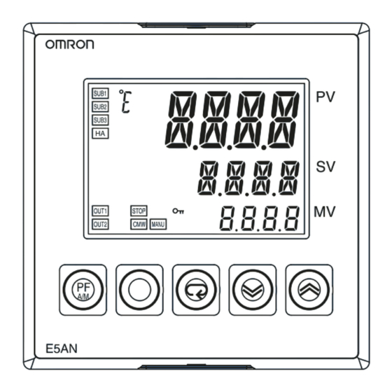 Omron E5CN Manual De Usuario De Tipo Básico