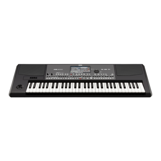 Korg PA 600 Manual De Usuario