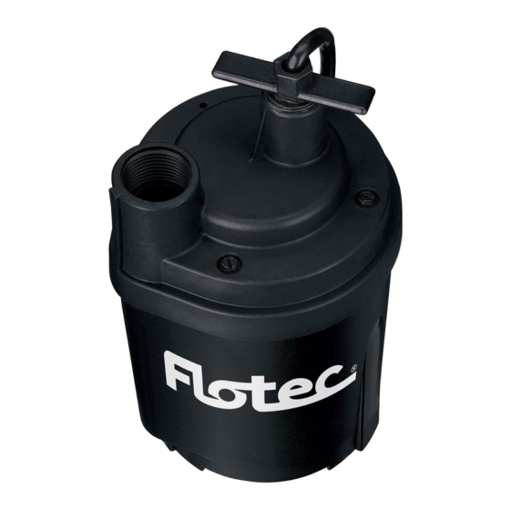 Flotec FP0S1300X Serie Manual Del Usuario