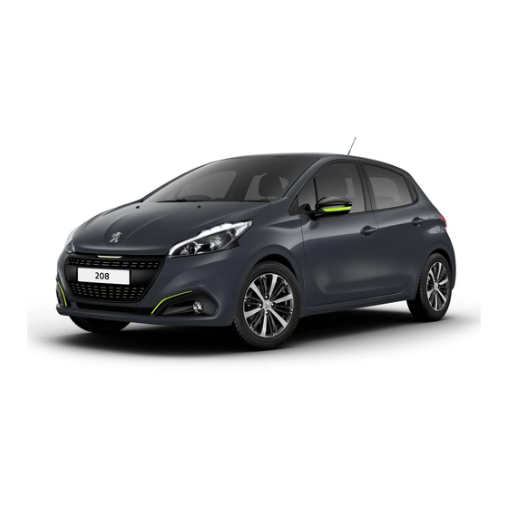 PEUGEOT NUEVO 208 2016 Manuales