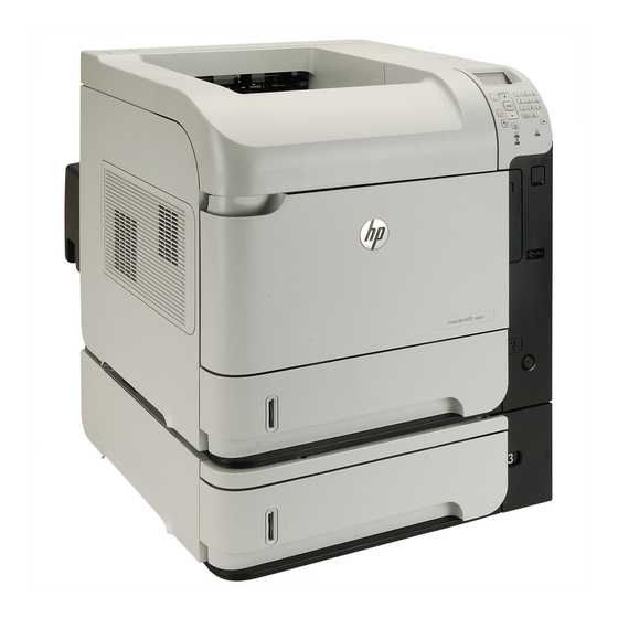 HP LaserJet Enterprise 600 Serie Guia Del Usuario