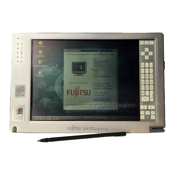 Fujitsu Stylistic LT P-600 Manual Del Usuario