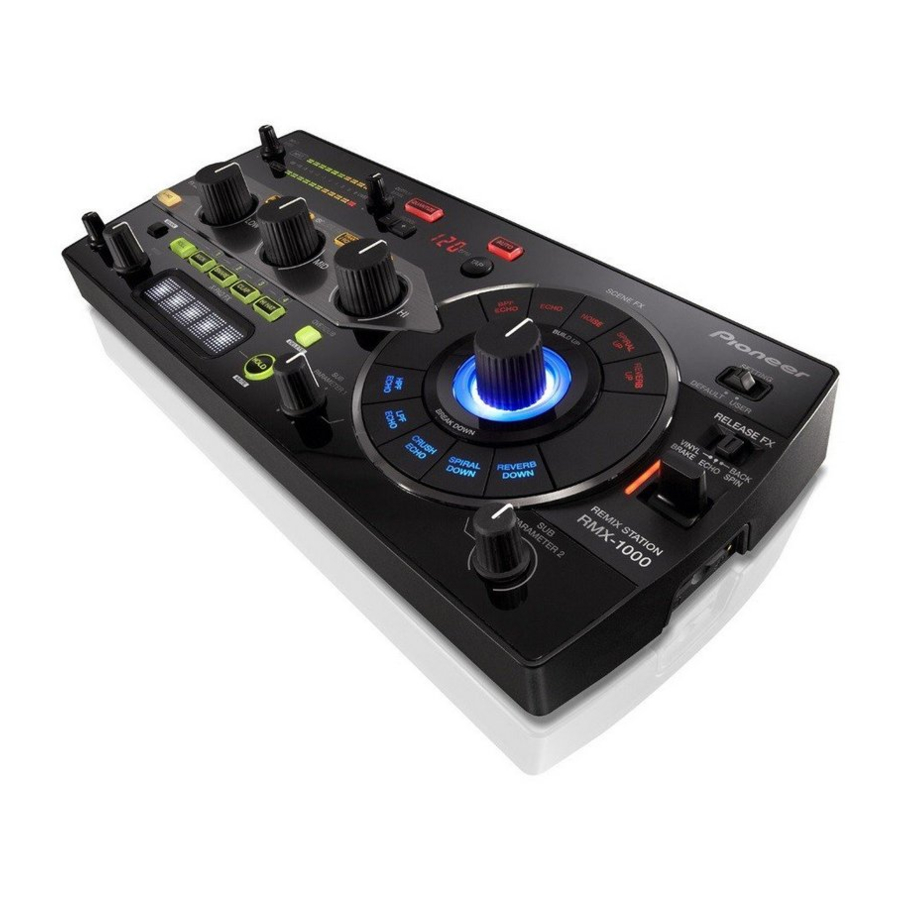 PIONEER RMX-1000 MANUAL DE INSTRUCCIONES Descargar en PDF | ManualsLib