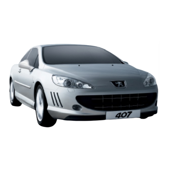 PEUGEOT Coupé 407 2009 Manual Del Usuario