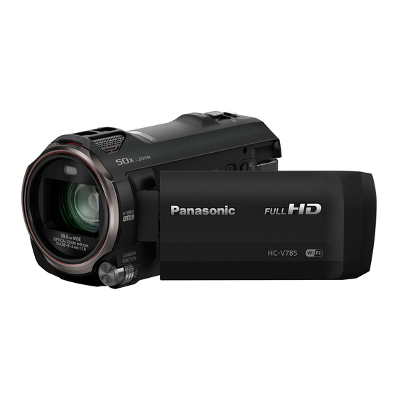 Panasonic HC-V785 Instrucciones De Funcionamiento