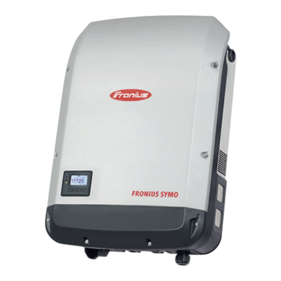 Fronius Symo 3.0-3-S Manual Del Usuario