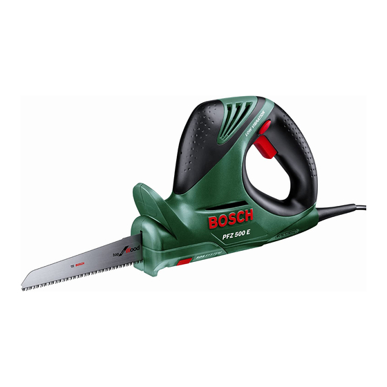Bosch PFZ 600 Instrucciones De Servicio