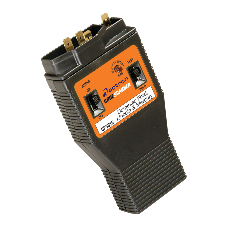 Actron CP9015 Manual De Instrucciones