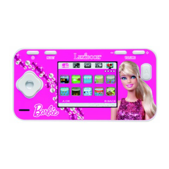 LEXIBOOK Console Colour Barbie Manual De Instrucciones