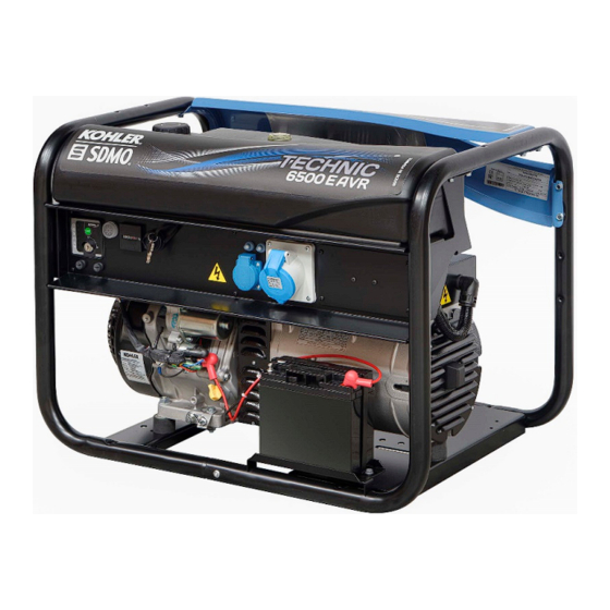 Kohler SDMO TECHNIC 6500 A AVR C5 Manual De Utilización Y Mantenimiento