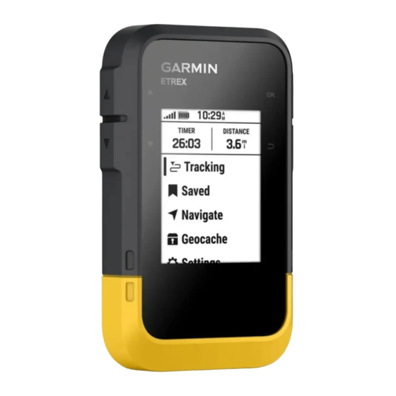 Garmin ETREX SE Manual Del Usuario