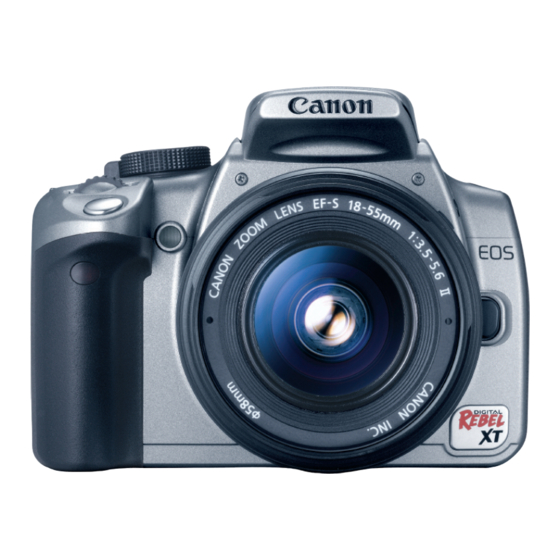Canon EOS Digital Rebel XT Instrucciones