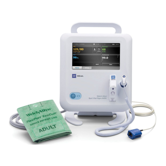 Hillrom Welch Allyn Spot Vital Signs 4400 Manual De Servicio