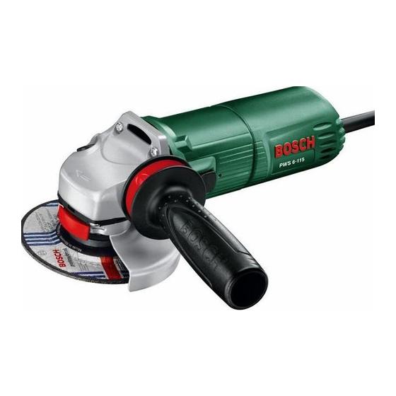 Bosch PWS 550 Instrucciones De Servicio