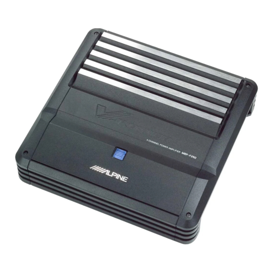 Alpine MRP-F450 Manual De Operación