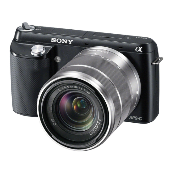 Sony NEX-F3 Manual De Instrucciones