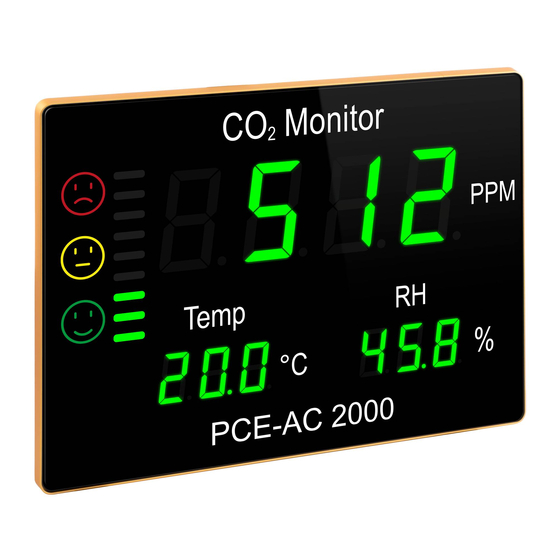 PCE Instruments PCE-AC 2000 Manual De Instrucciones