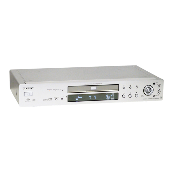 Sony DVP-NS930V Manual De Instrucciones
