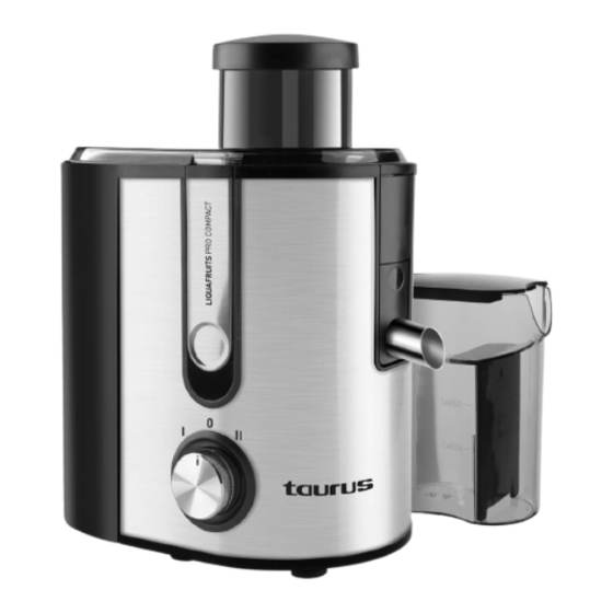 Taurus LIQUAFRUITS PRO COMPACT Manual Del Usuario