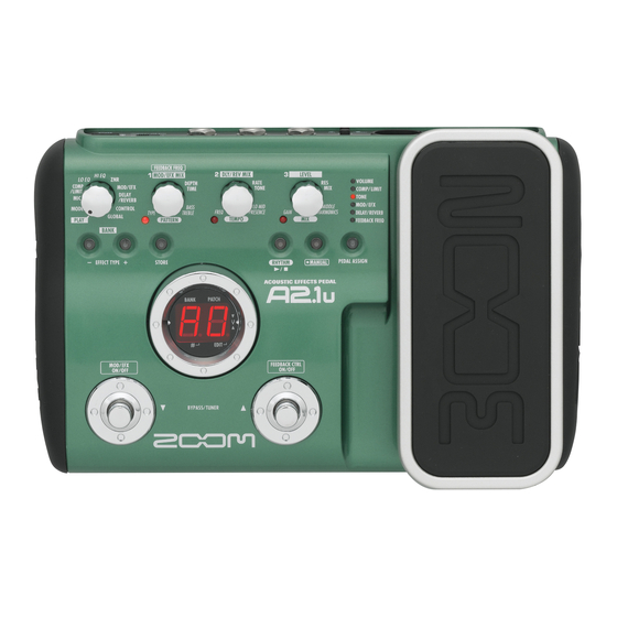Zoom A2.1u Manual De Instrucciones
