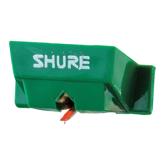 Shure N78S Guia De Inicio Rapido