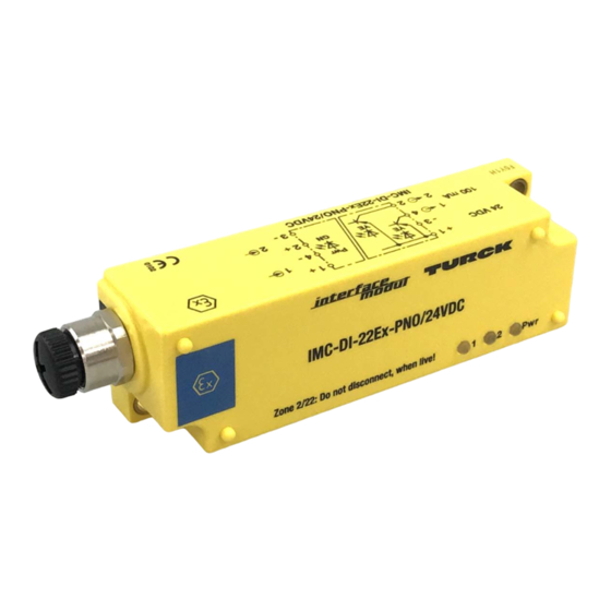 turck IMC-DI-22Ex-PN 24VDC Serie Manual De Instrucciones