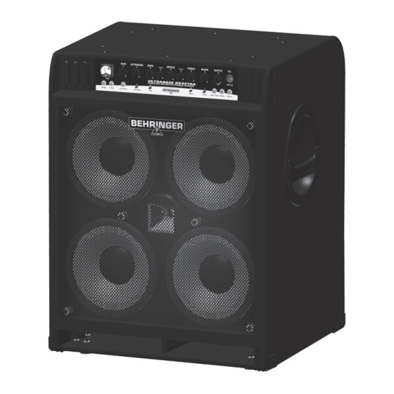 Behringer ULTRABASS BX4410 Manual De Uso