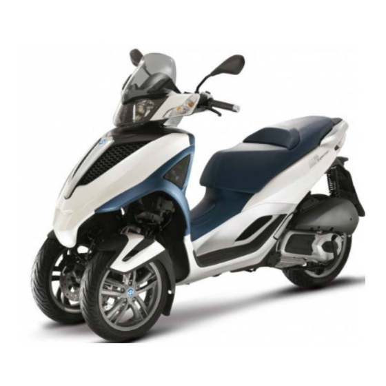 PIAGGIO MP3 125 YOURBAN i.e. RL Manual Del Usuario