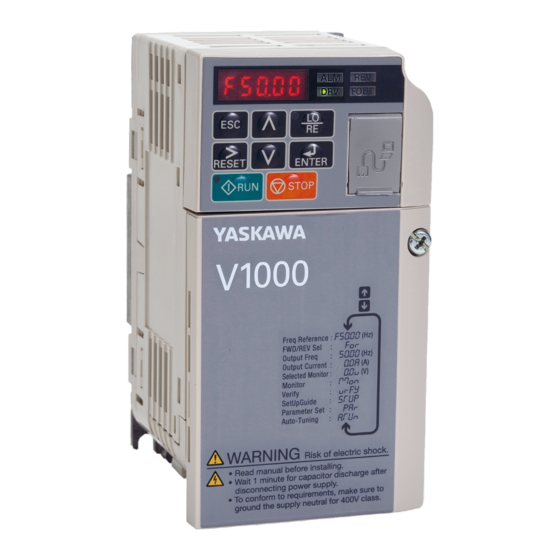 YASKAWA V1000 MANUAL TECNICO Descargar en PDF ManualsLib