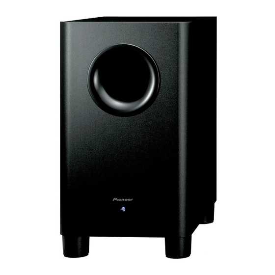 Pioneer S-21W Manual De Instrucciones