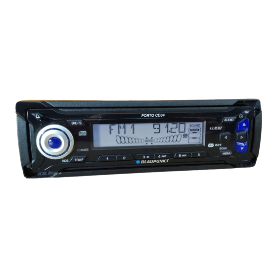 Blaupunkt Porto CD34 Instrucciones De Manejo