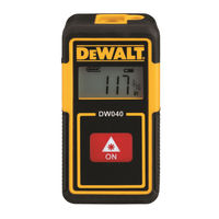 DeWalt DW040 Manual Del Usuario