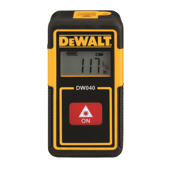 DeWalt DW040 Manual Del Usuario