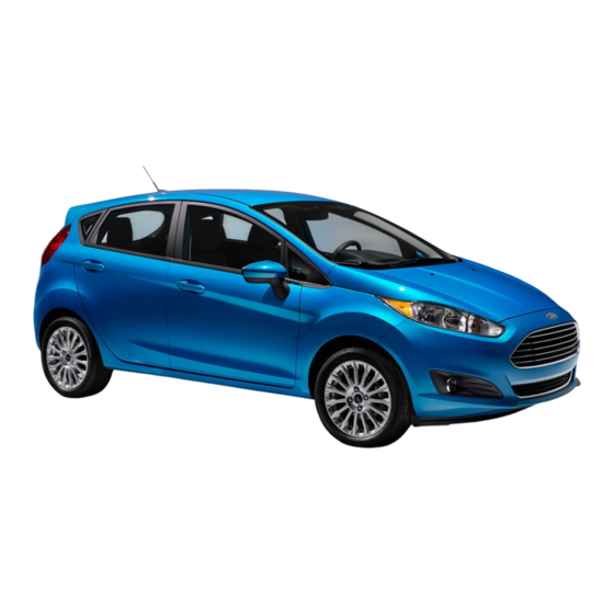 Ford FIESTA 2012 Manual Del Conductor