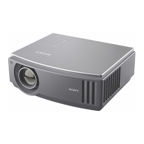 Sony Bravia VPL-AW15 Manual De Instrucciones