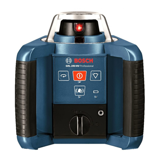 Bosch GRL 250 HV Professional Manual Original