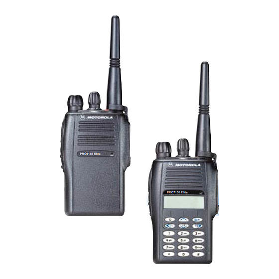Motorola PRO Elite Serie Manual De Servicio