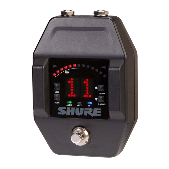 Shure GLXD6 Manual Del Usuario
