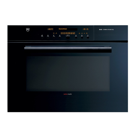 V-ZUG Combi-Steam XSL Manual De Instrucciones