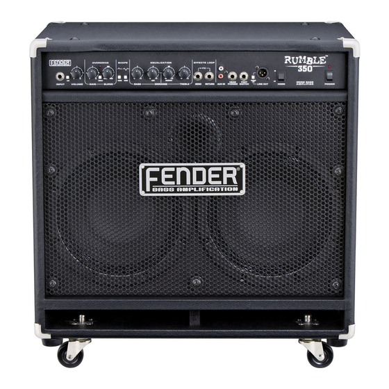 Fender Rumble 150 Manuales