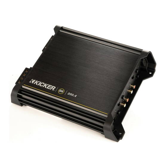 Kicker DX200.4 Manual Del Propietário