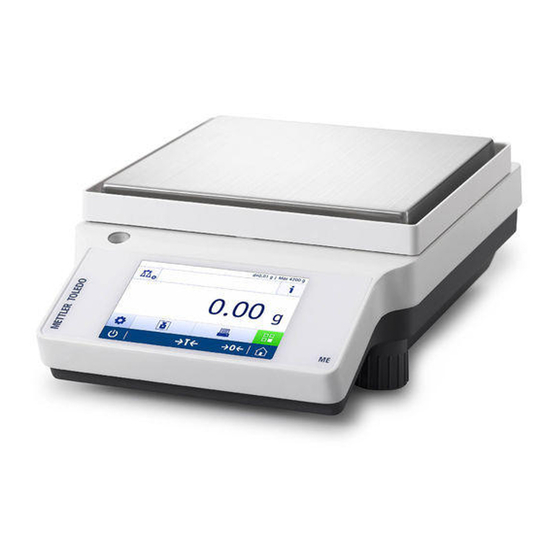 Mettler Toledo ME Manual De Usuario