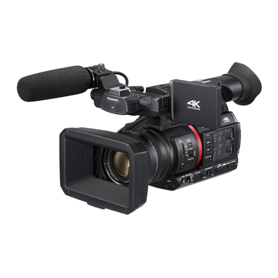 Panasonic AG-CX350E Instrucciones De Funcionamiento