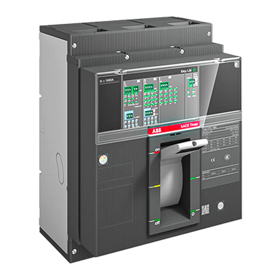 ABB SACE Tmax XT7 Instrucciones De Mantenimiento