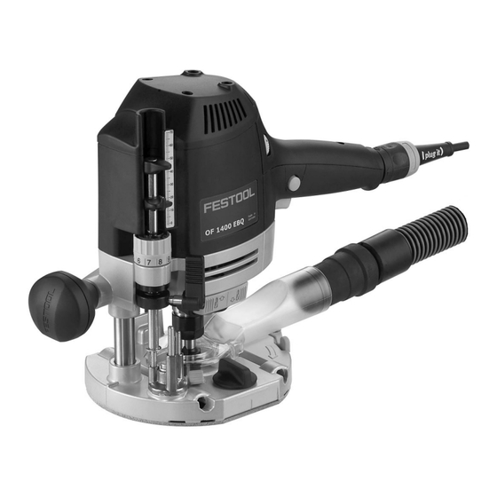 Festool OF 1400 EB Manual De Instrucciones Original/Lista De Piezas De Repuesto