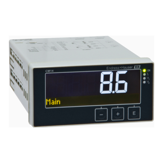 Endress+Hauser Liquiline CM14 Manual De Instrucciones