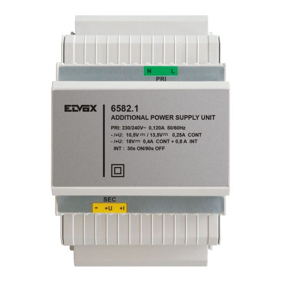 Vimar ELVOX 6582.1 Guia De Inicio Rapido
